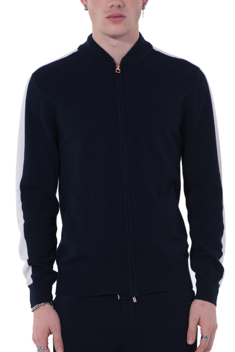 Mens Cashmere Track Jacket