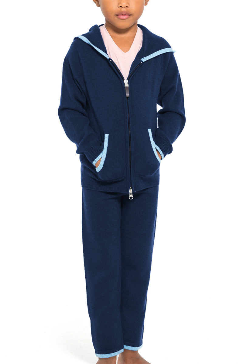 Kids Cashmere Joggers and Track Hoodie