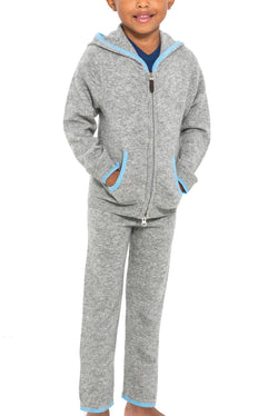 Kids Cashmere Joggers and Track Hoodie